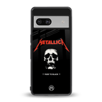metallica black back phone cover | glass case for Google Pixel 7