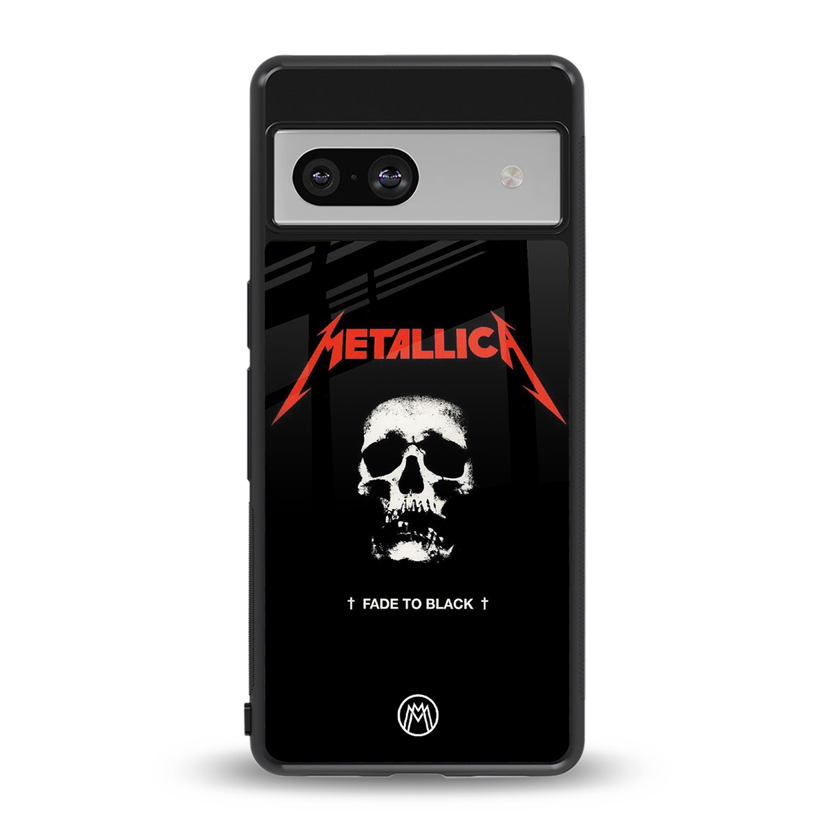metallica black back phone cover | glass case for Google Pixel 7