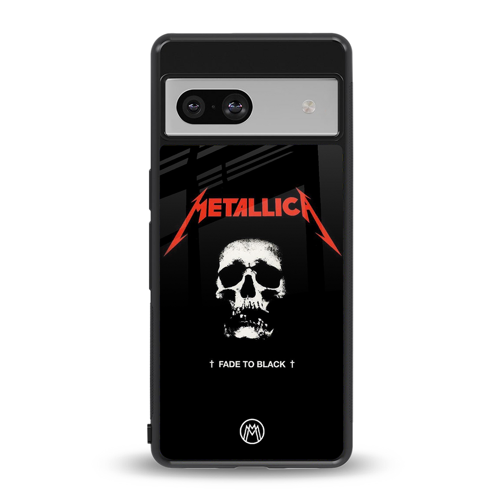 metallica black back phone cover | glass case for Google Pixel 7A