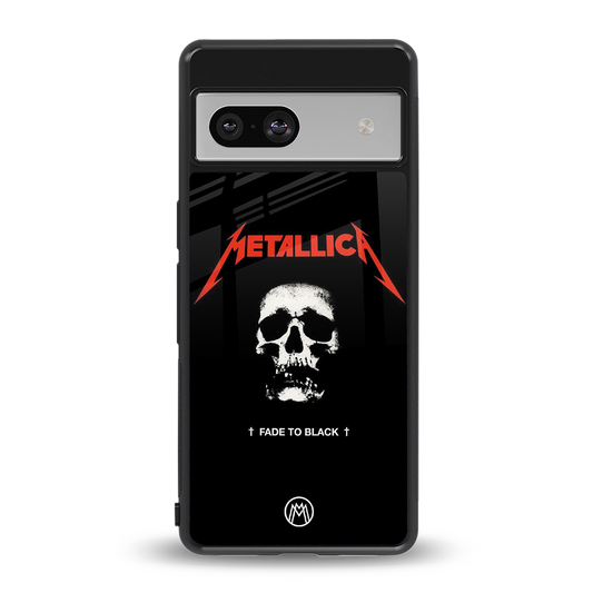metallica black back phone cover | glass case for Google Pixel 7A
