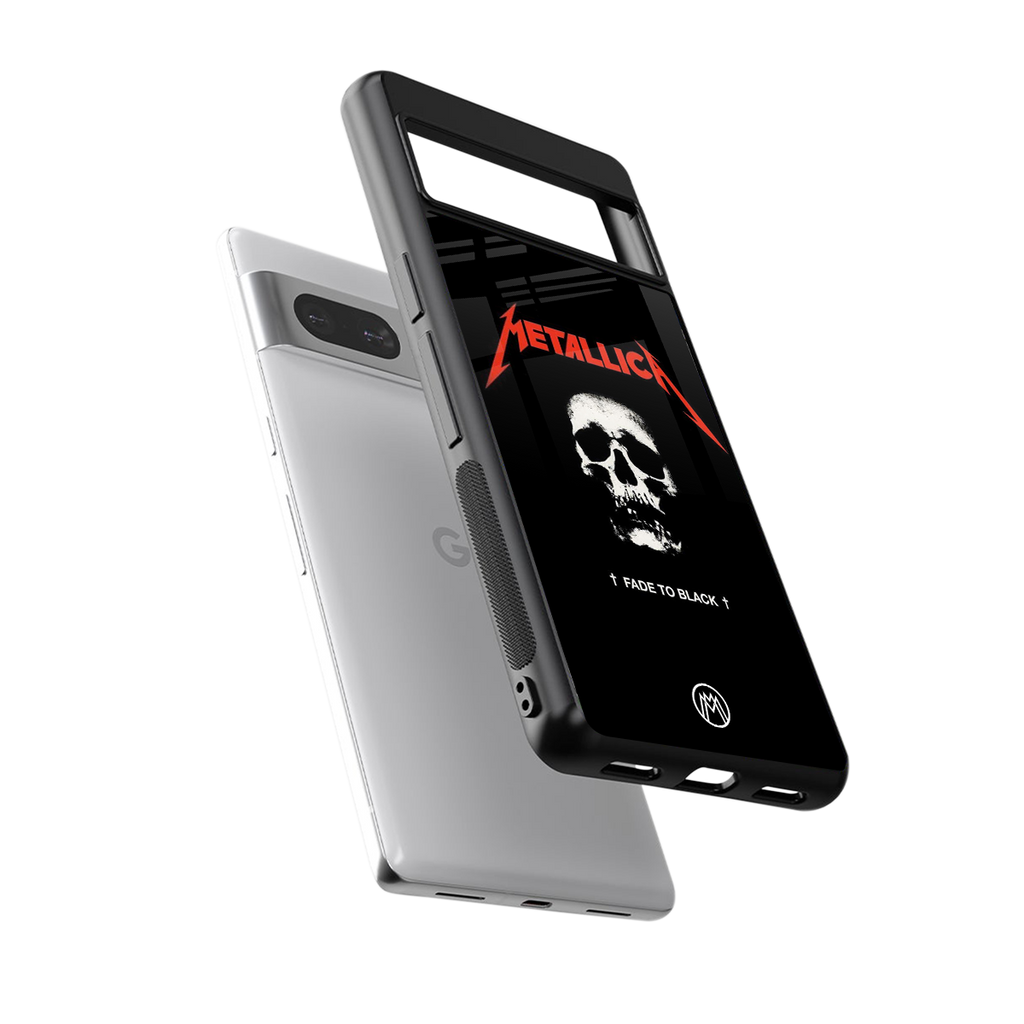 metallica black back phone cover | glass case for Google Pixel 7A