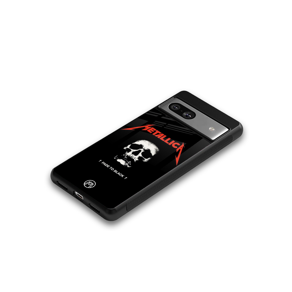 metallica black back phone cover | glass case for Google Pixel 7