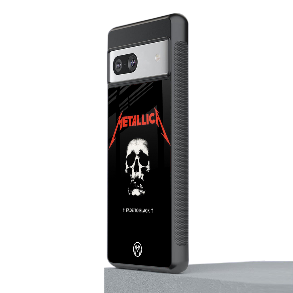 metallica black back phone cover | glass case for Google Pixel 7