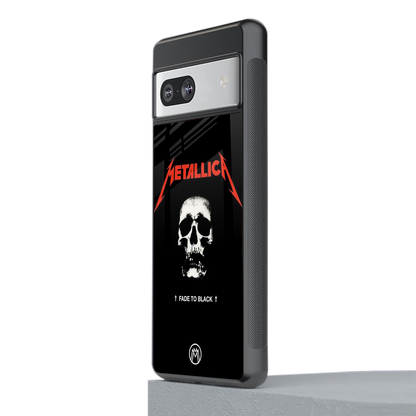 metallica black back phone cover | glass case for Google Pixel 7A