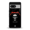 metallica black back phone cover | glass case for Google Pixel 8