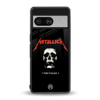 metallica black back phone cover | glass case for Google Pixel 8