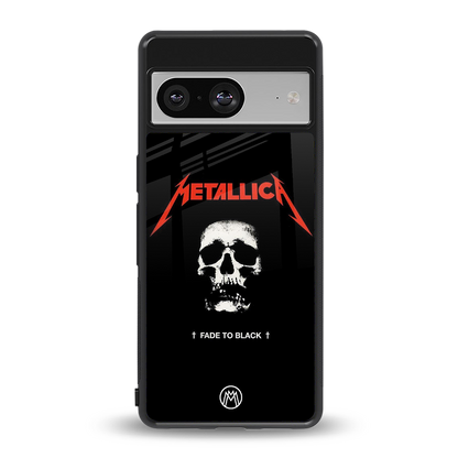 metallica black back phone cover | glass case for Google Pixel 8
