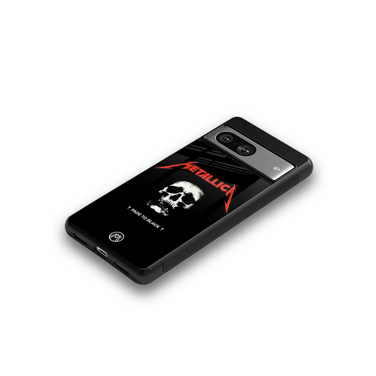 metallica black back phone cover | glass case for Google Pixel 8