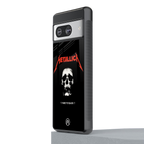 metallica black back phone cover | glass case for Google Pixel 8