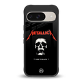 metallica black back phone cover | glass case for google pixel 9