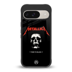 metallica black back phone cover | glass case for google pixel 9