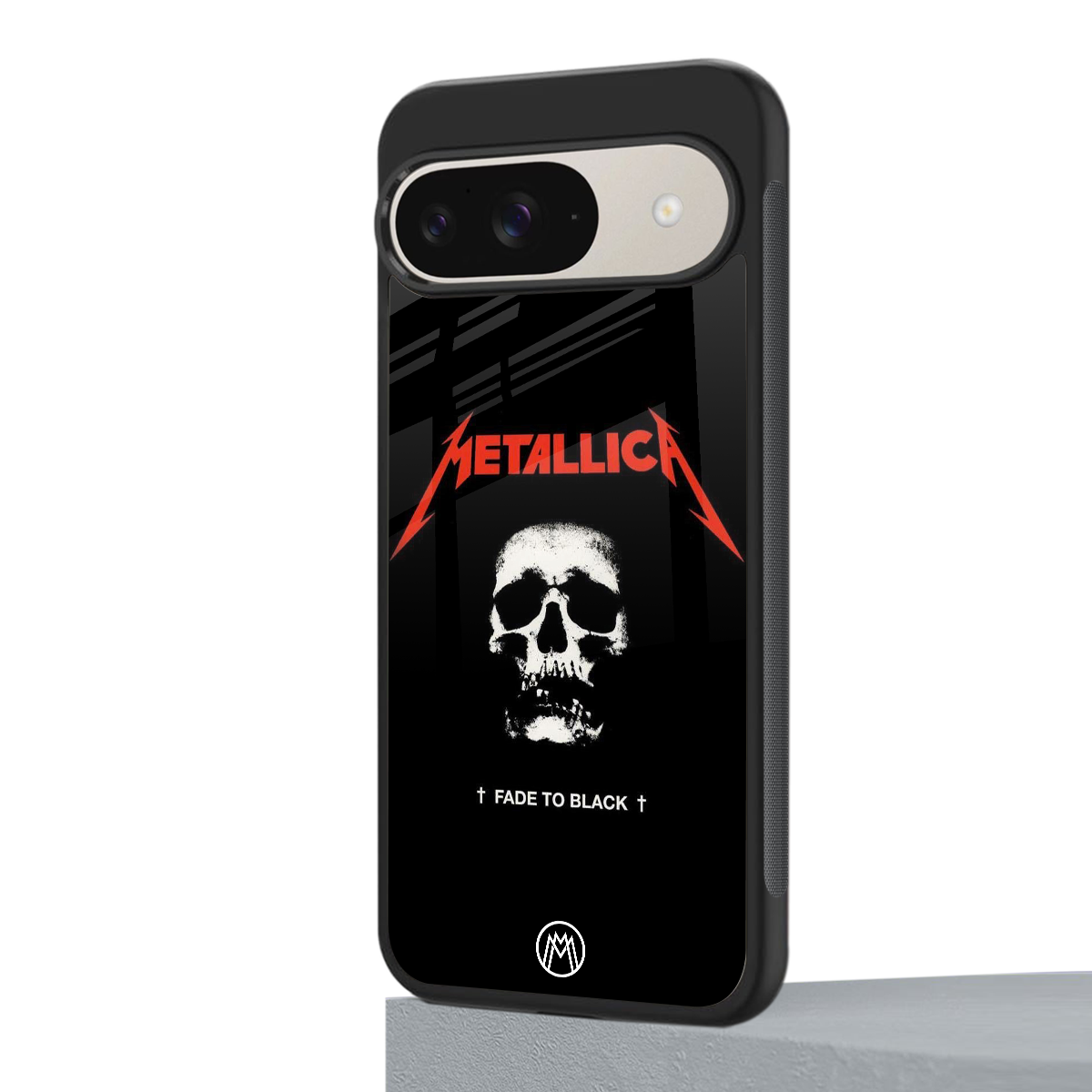 metallica black back phone cover | glass case for google pixel 9