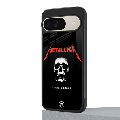 metallica black back phone cover | glass case for google pixel 9