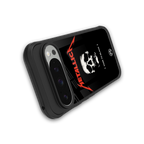 metallica black back phone cover | glass case for google pixel 9 pro