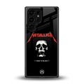 metallica black back phone cover | glass case for samsung galaxy s25 ultra