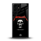 metallica black back phone cover | glass case for samsung galaxy s25 ultra
