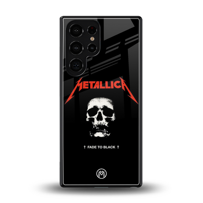metallica black back phone cover | glass case for samsung galaxy s25 ultra