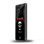 metallica black back phone cover | glass case for samsung galaxy s25 ultra