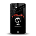 metallica black back phone cover | glass case for samsung galaxy s25 plus