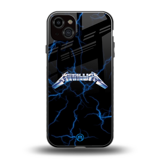 metallica back phone cover | glass case for iphone 15 plus