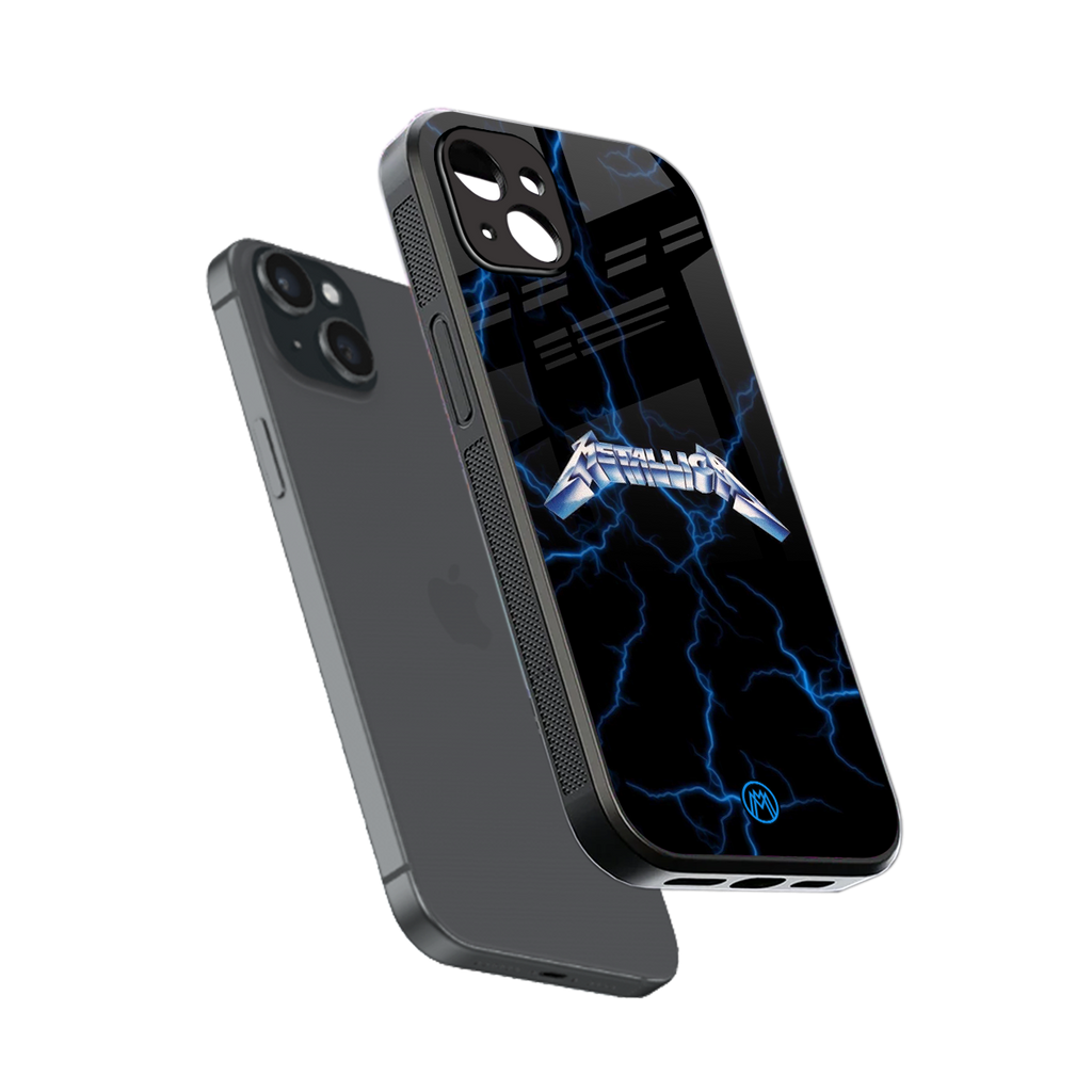 metallica back phone cover | glass case for iphone 15 plus