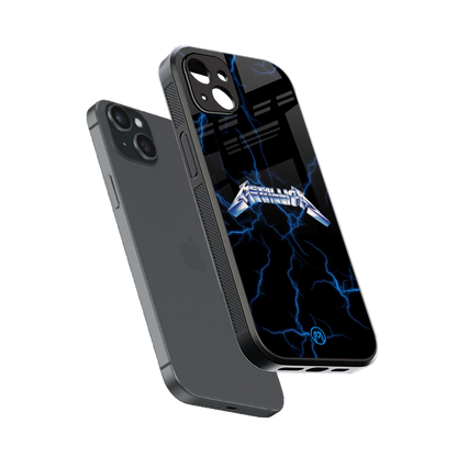 metallica back phone cover | glass case for iphone 15 plus