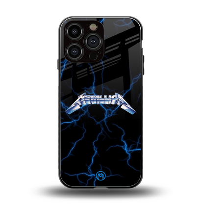 metallica back phone cover | glass case for iphone 14 pro max