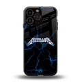 metallica back phone cover | glass case for iphone 15 pro max