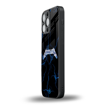 metallica back phone cover | glass case for iphone 14 pro max
