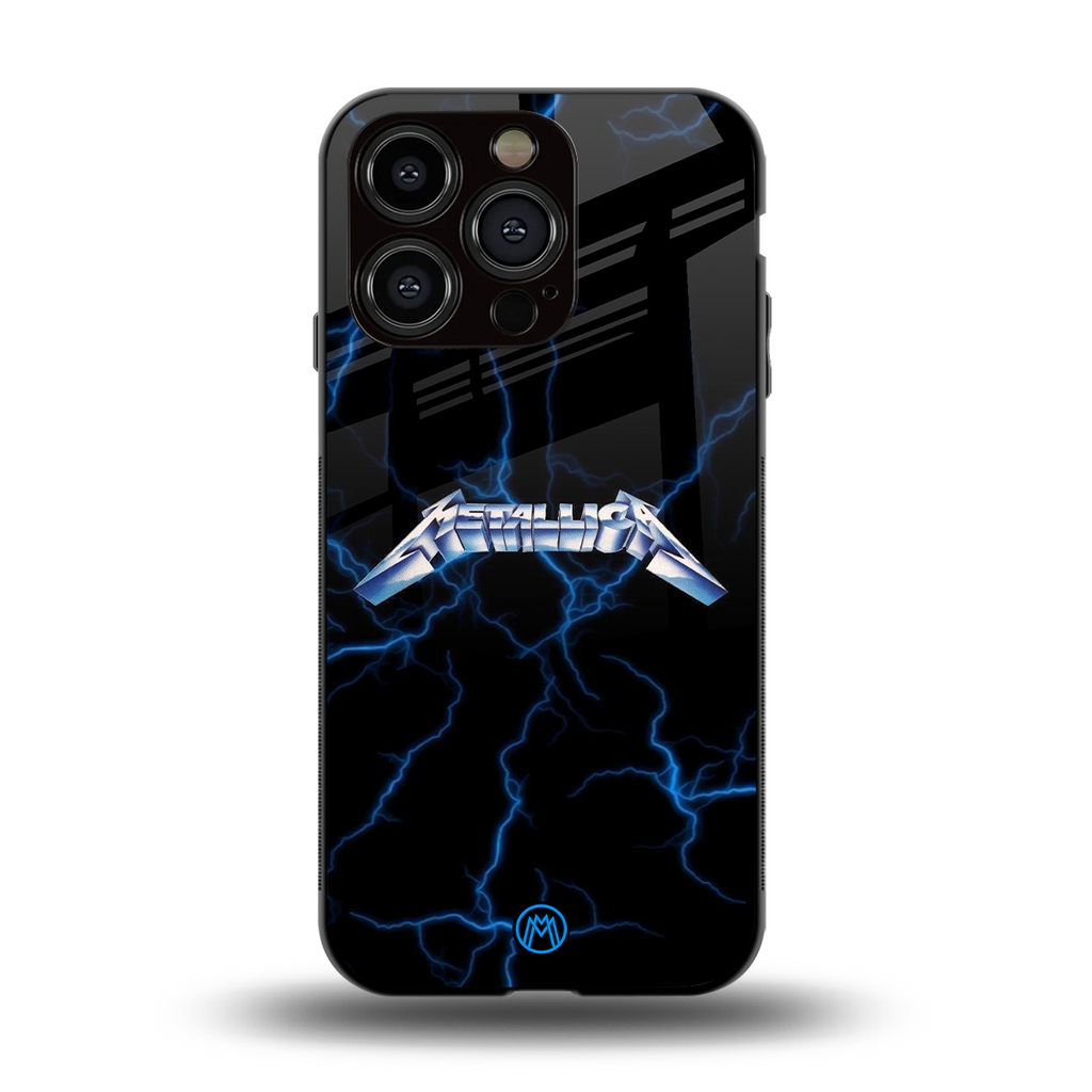 metallica back phone cover | glass case for iphone 15 pro