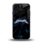 metallica back phone cover | glass case for iphone 15 pro