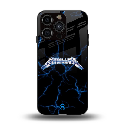 metallica back phone cover | glass case for iphone 14 pro