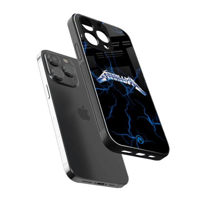 metallica back phone cover | glass case for iphone 14 pro