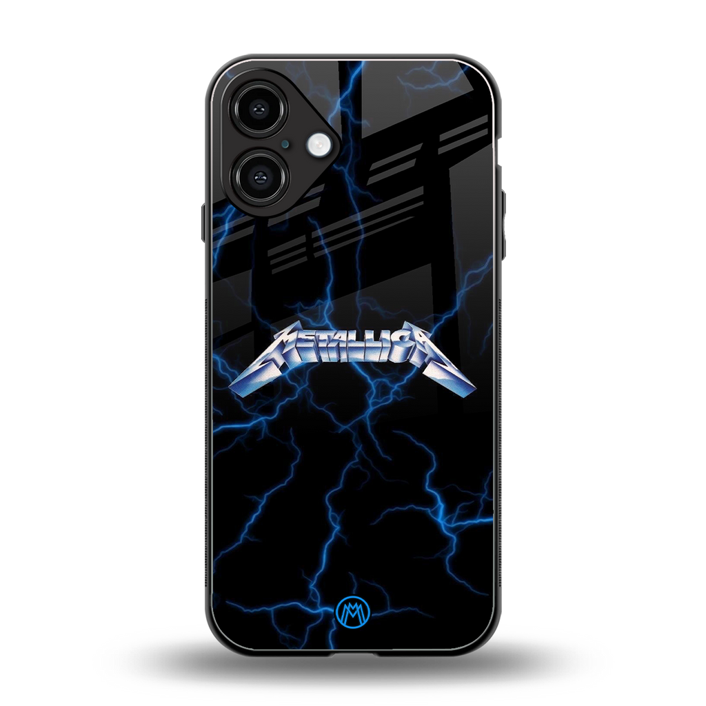 metallica back phone cover | glass case for iphone 16 plus