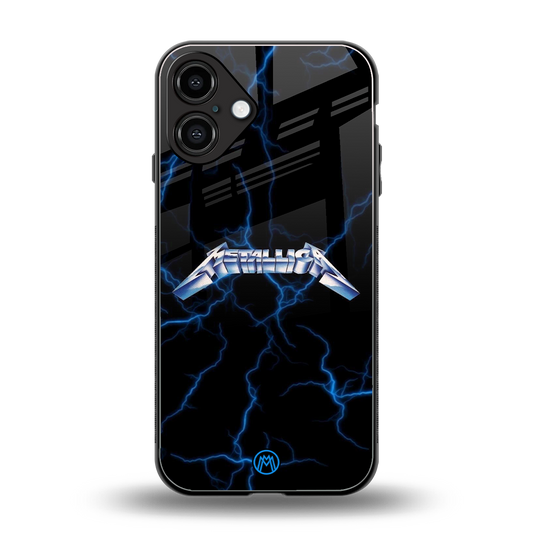 metallica back phone cover | glass case for iphone 16 plus