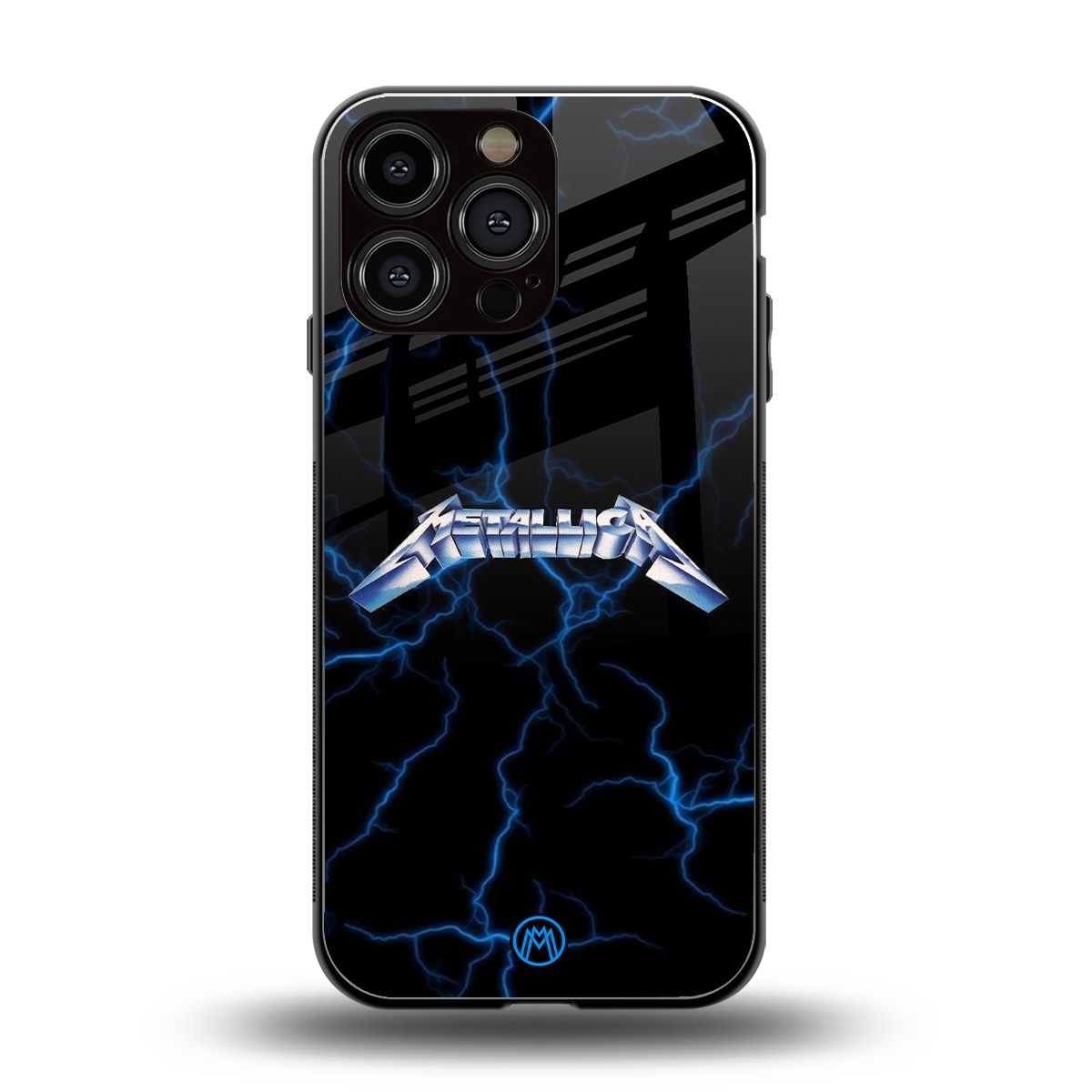 metallica back phone cover | glass case for iphone 16 pro max