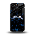 metallica back phone cover | glass case for iphone 16 pro