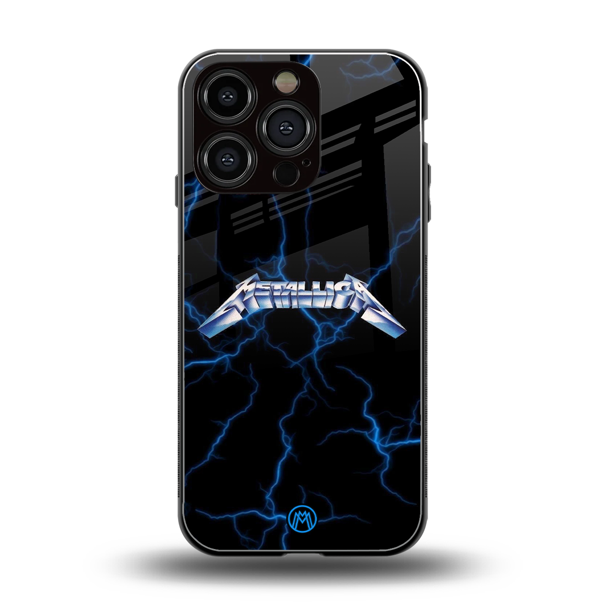 metallica back phone cover | glass case for iphone 16 pro
