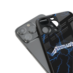 metallica back phone cover | glass case for iphone 15 pro max