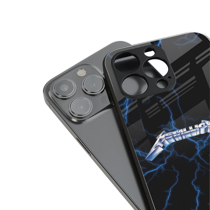 metallica back phone cover | glass case for iphone 14 pro max
