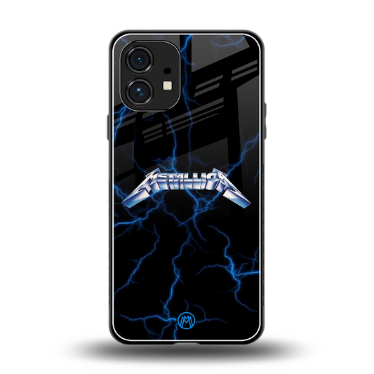 metallica back phone cover | glass case for nothing phone 1