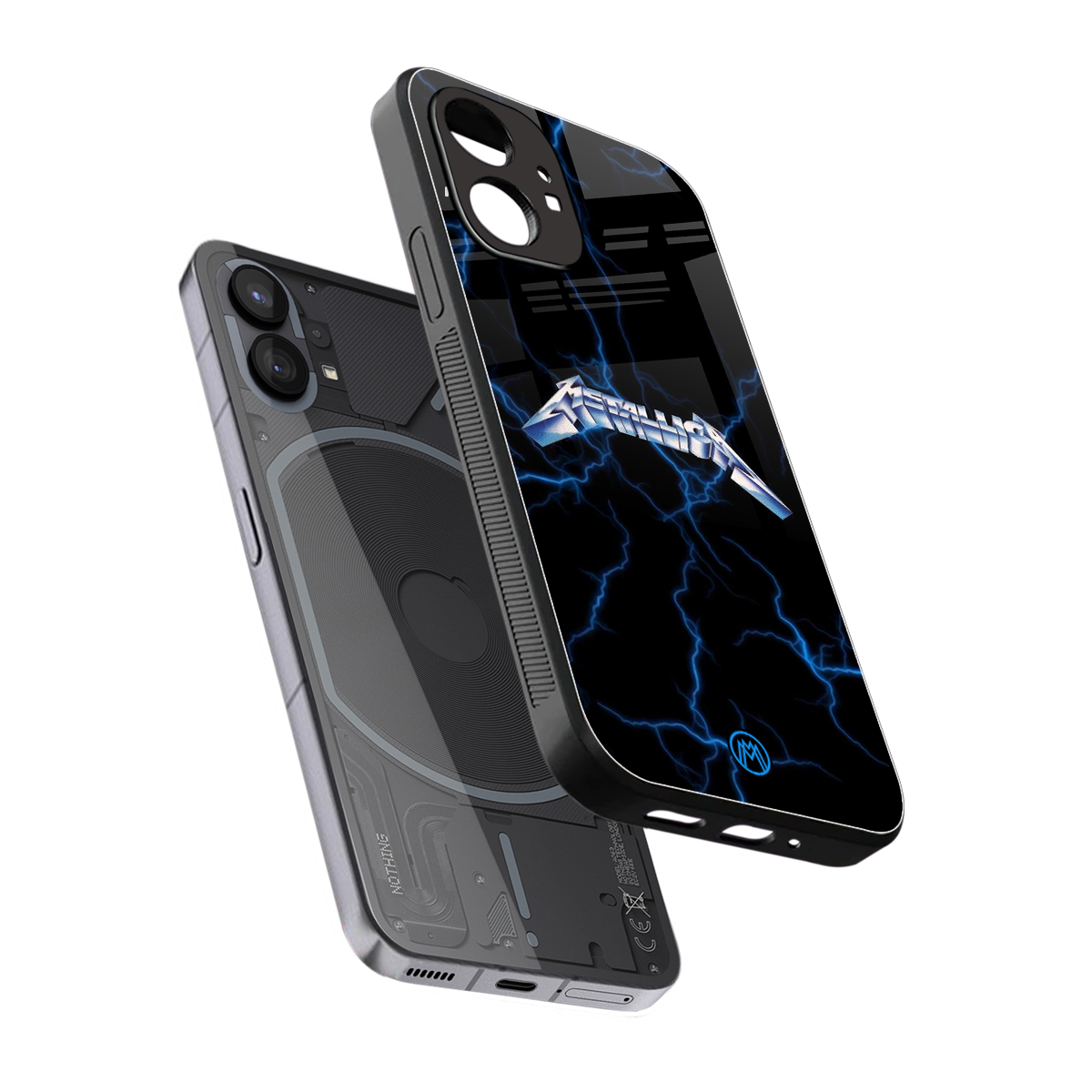 metallica back phone cover | glass case for nothing phone 1