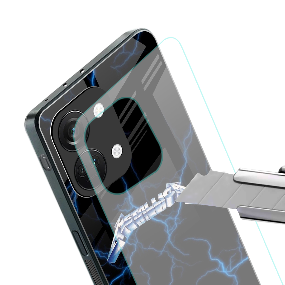 metallica back phone cover | glass case for oneplus nord 3