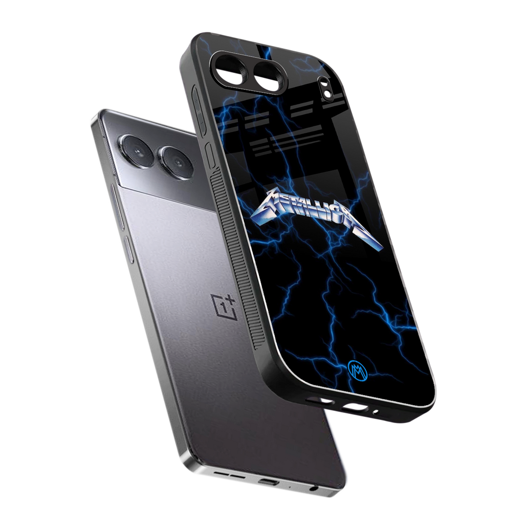metallica back phone cover | glass case for oneplus nord 4
