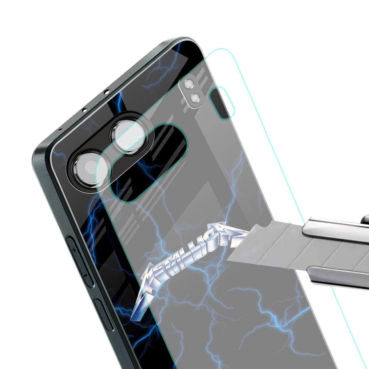 metallica back phone cover | glass case for oneplus nord 4