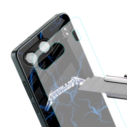 metallica back phone cover | glass case for oneplus nord 4