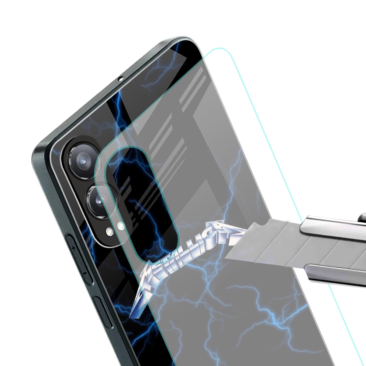 metallica back phone cover | glass case for oneplus nord ce 4 lite