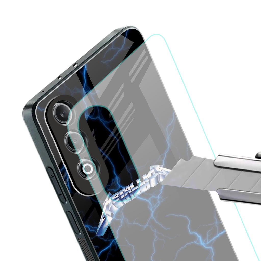 metallica back phone cover | glass case for oneplus nord ce 4