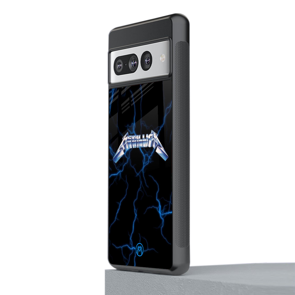 metallica back phone cover | glass case for google pixel 7 pro