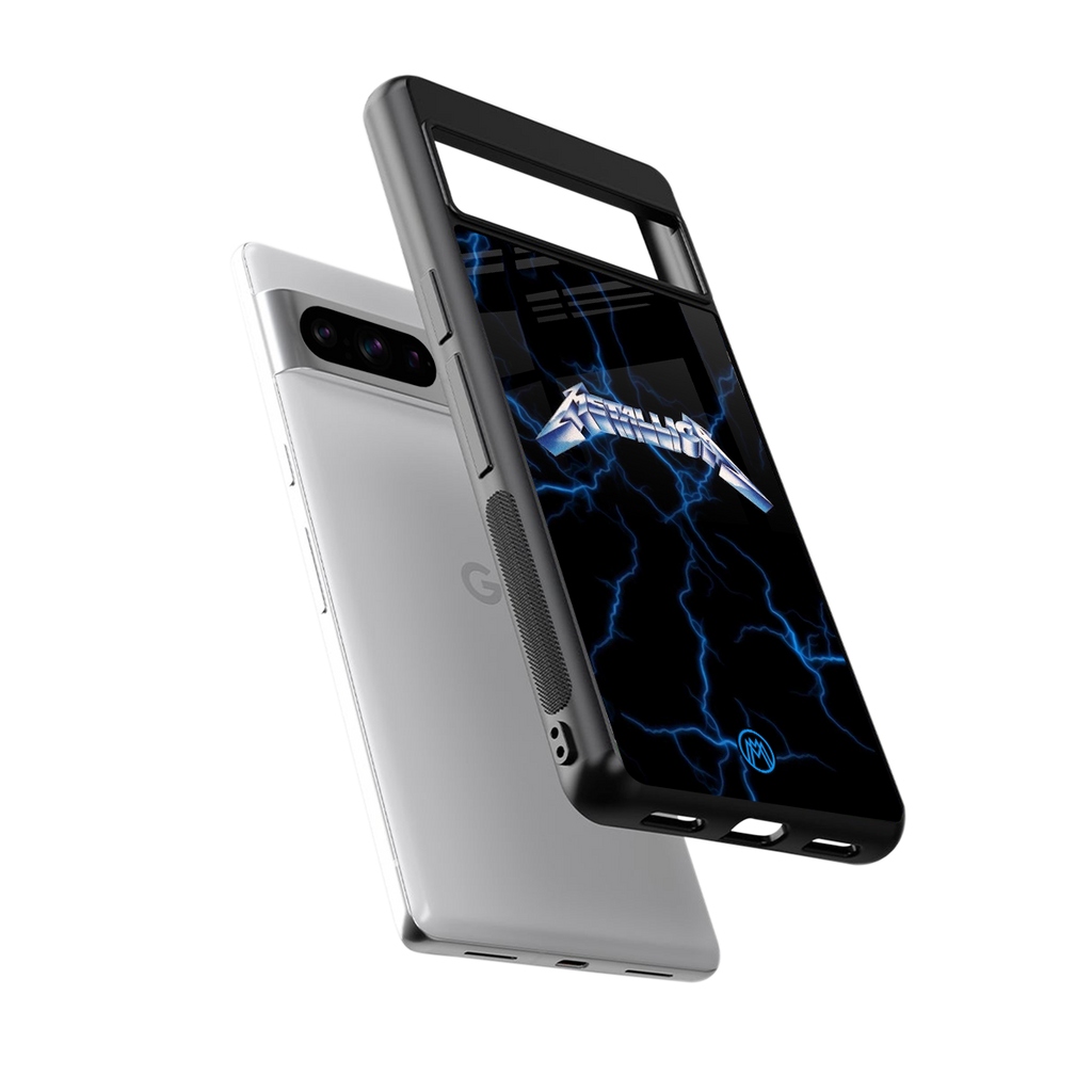 metallica back phone cover | glass case for google pixel 8 pro